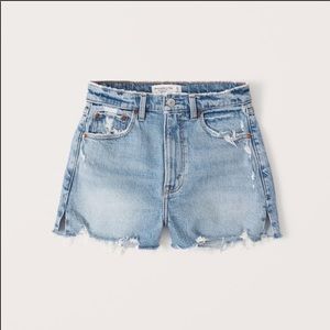 Abercrombie Curve Love High Rise Denim Shorts
